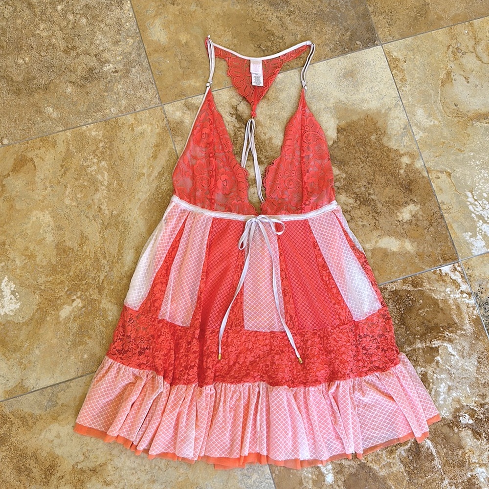 WeAreHah orange lace dress